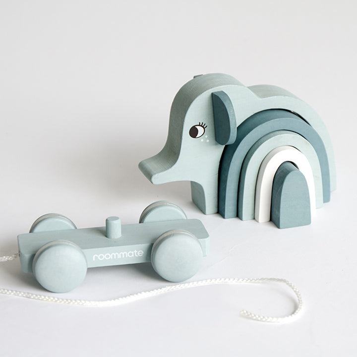 Roommate Elephant - Pull-along & Stacking Toy