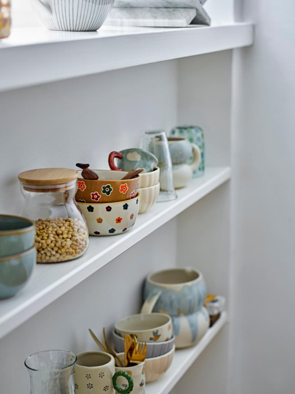 Bloomingville Mini Addy Skål, Natur, Stengods, 6-pack