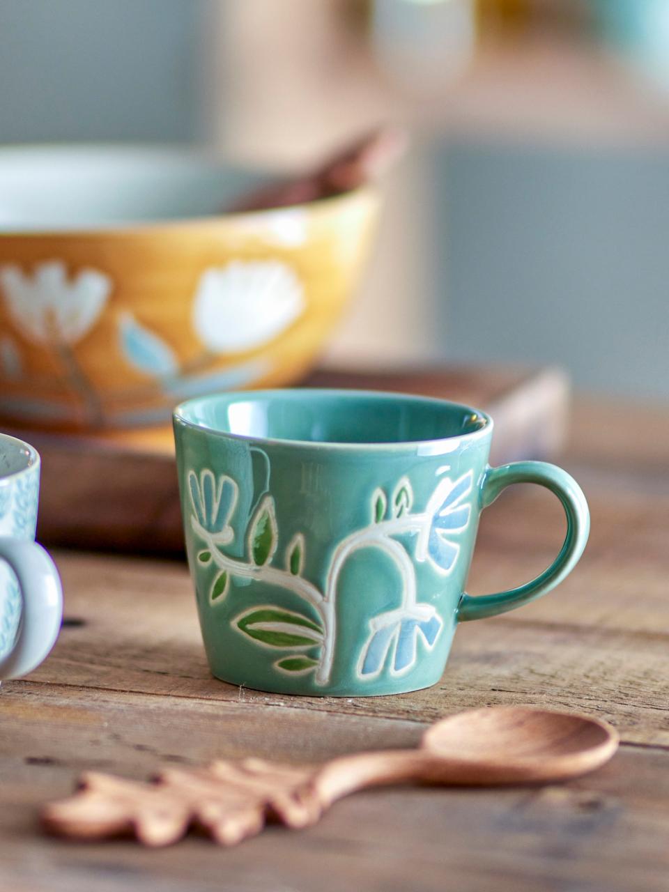 Creative Collection Tangier Mugg, Grön, Stengods, 6-pack