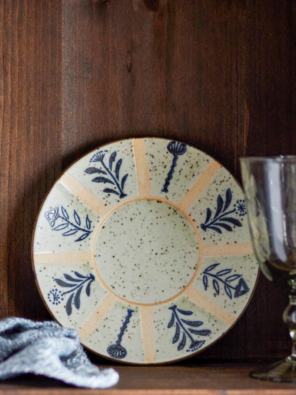 Creative Collection Leonie Tallrik, Blå, Stengods, 6-pack