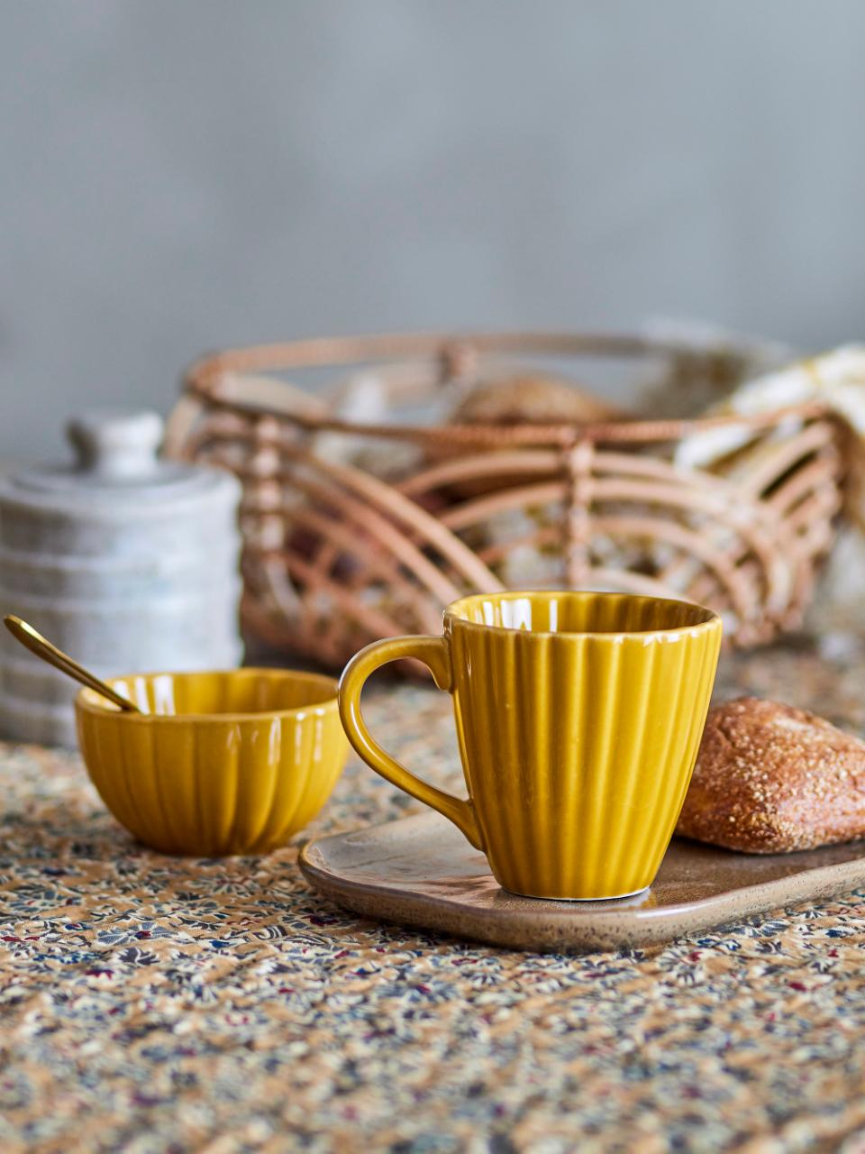 Bloomingville Latina Skål, Gul, Stengods, 6-pack