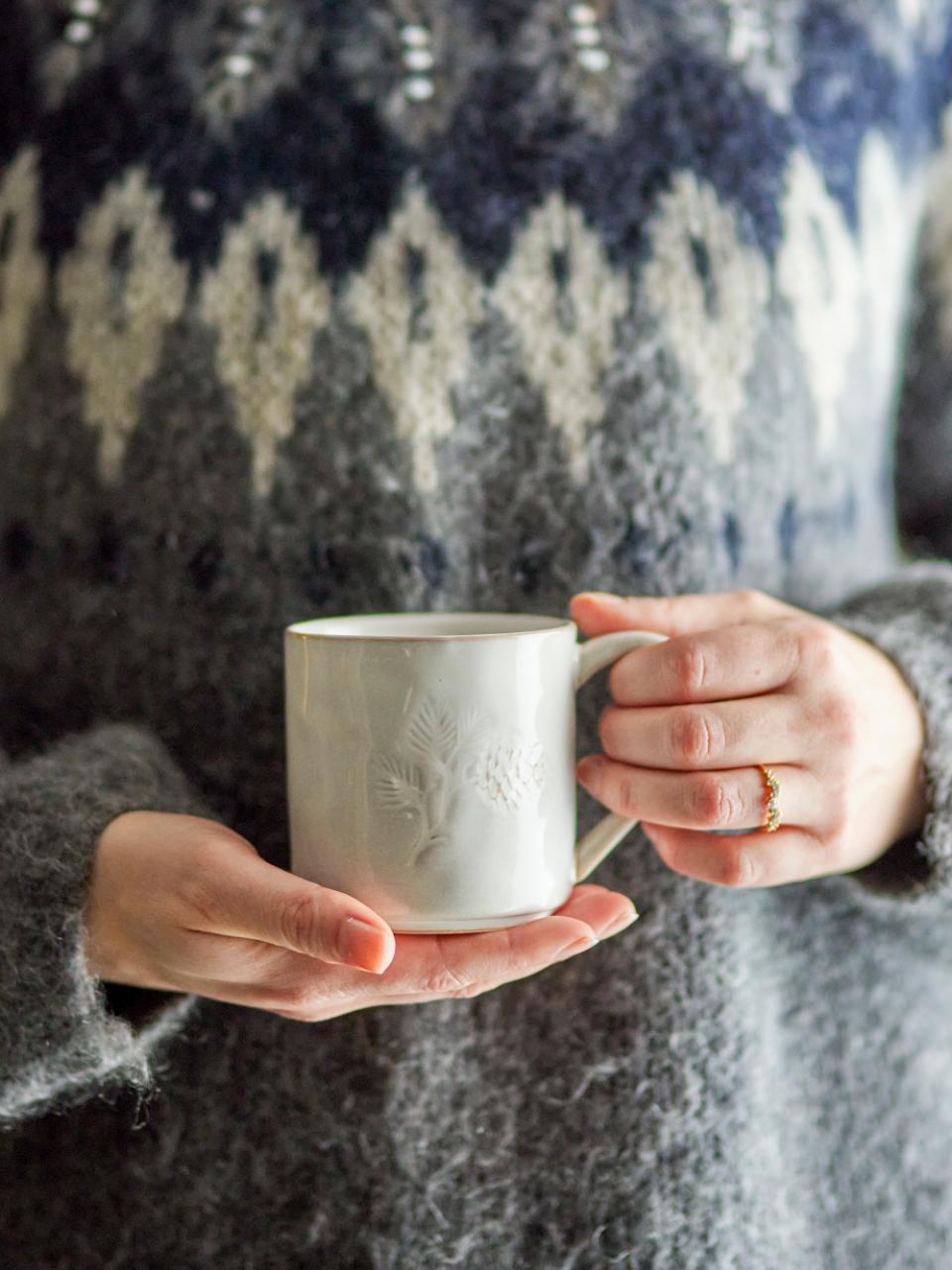 Bloomingville Winter Mugg, Natur, Stengods, 6-pack