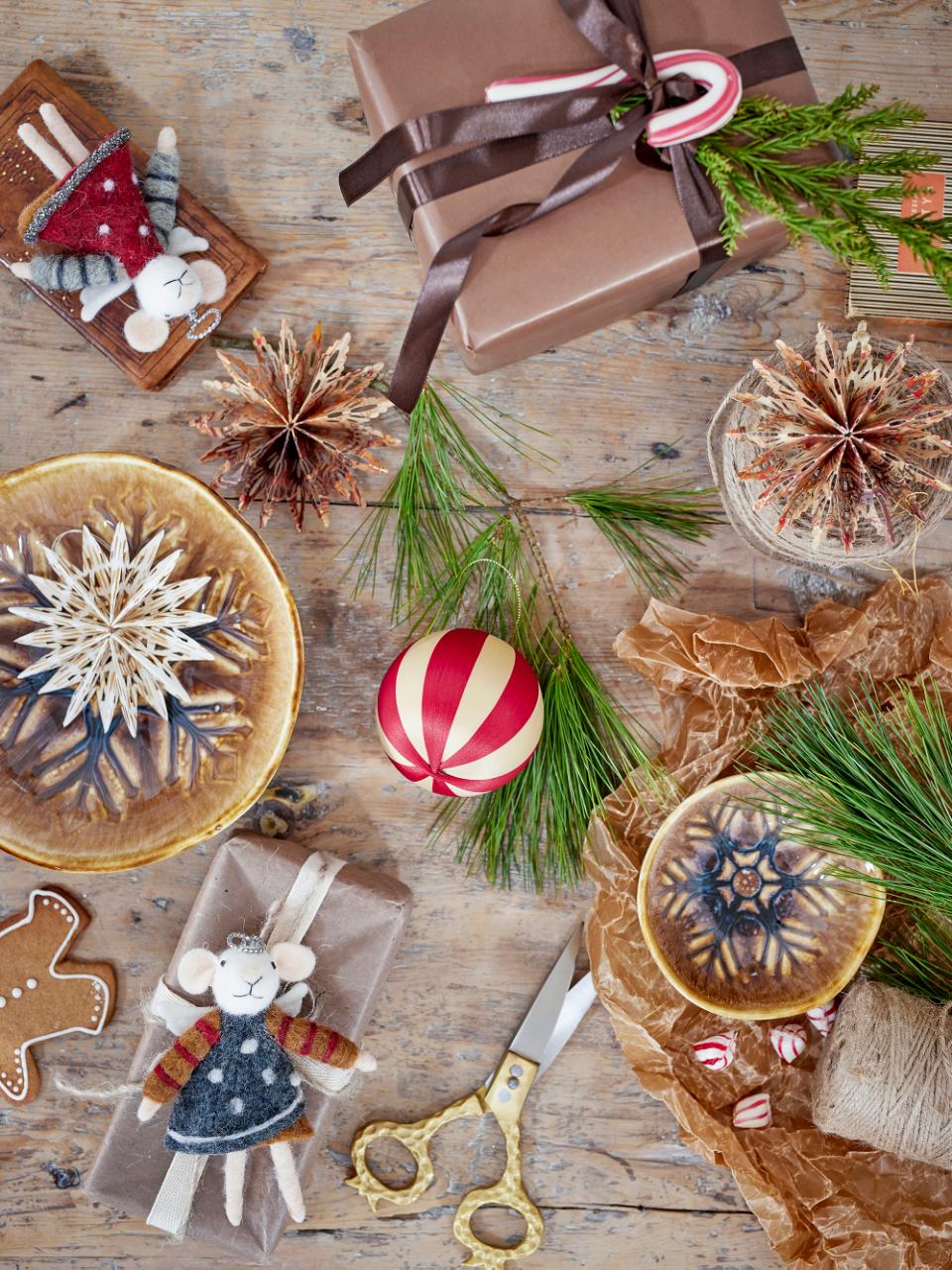 Bloomingville Acco Skål, Brun, Stengods, 6-pack