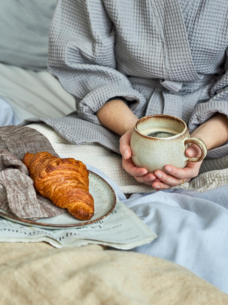 Bloomingville Sandrine Tallrik, Natur, Stengods, 6-pack