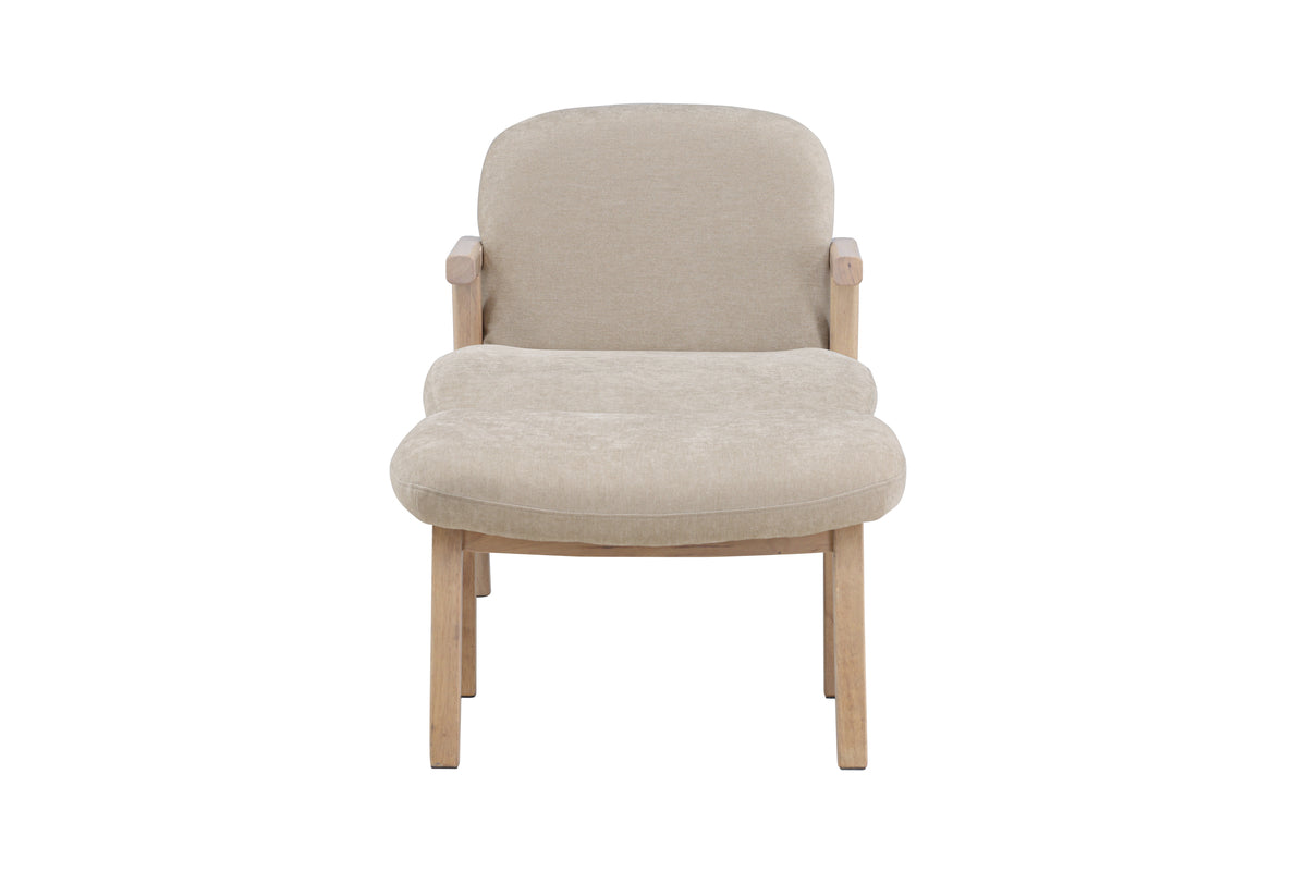 Venture Home Rile Ottoman Beige + Fåtölj Beige
