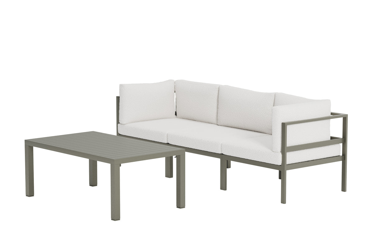 Venture Home Copacabana Soffmoduler Brun + Soffmoduler Brun + Soffbord 120 x 70 Brun