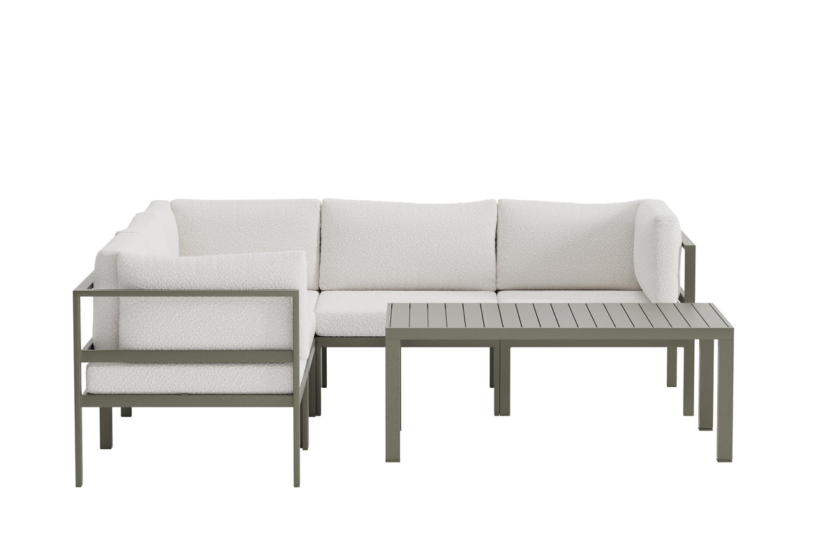 Venture Home Copacabana Soffmoduler Brun + Soffmoduler Brun + Soffbord 120 x 70 Brun
