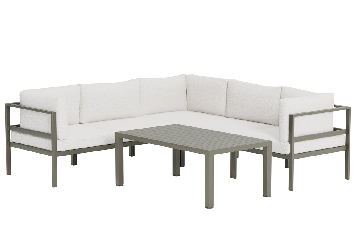 Venture Home Copacabana Soffmoduler Brun + Soffmoduler Brun + Soffbord 120 x 70 Brun