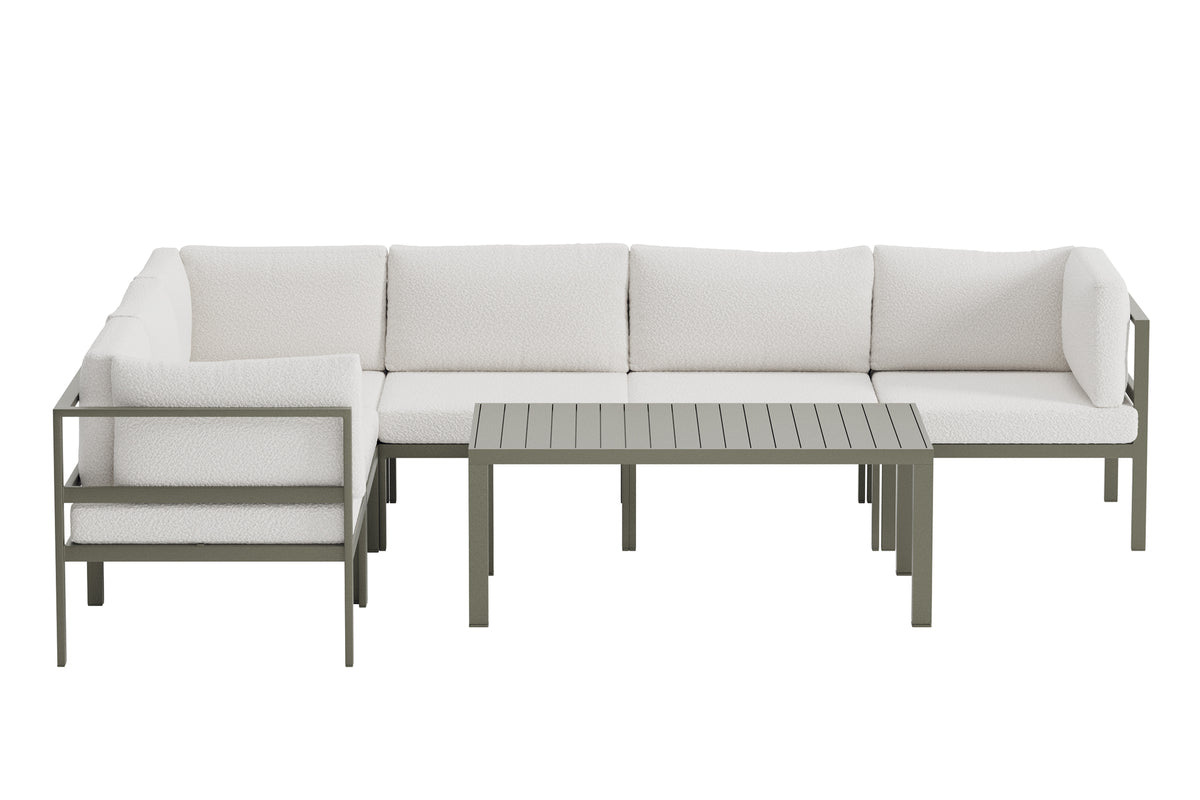 Venture Home Copacabana Soffmoduler Brun + Soffmoduler Brun + Soffbord 120 x 70 Brun