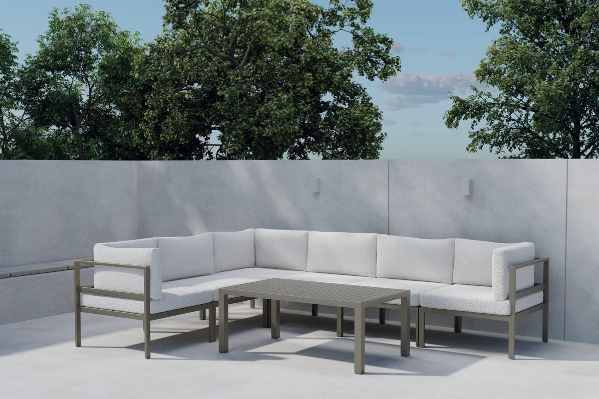 Venture Home Copacabana Soffmoduler Brun + Soffmoduler Brun + Soffbord 120 x 70 Brun
