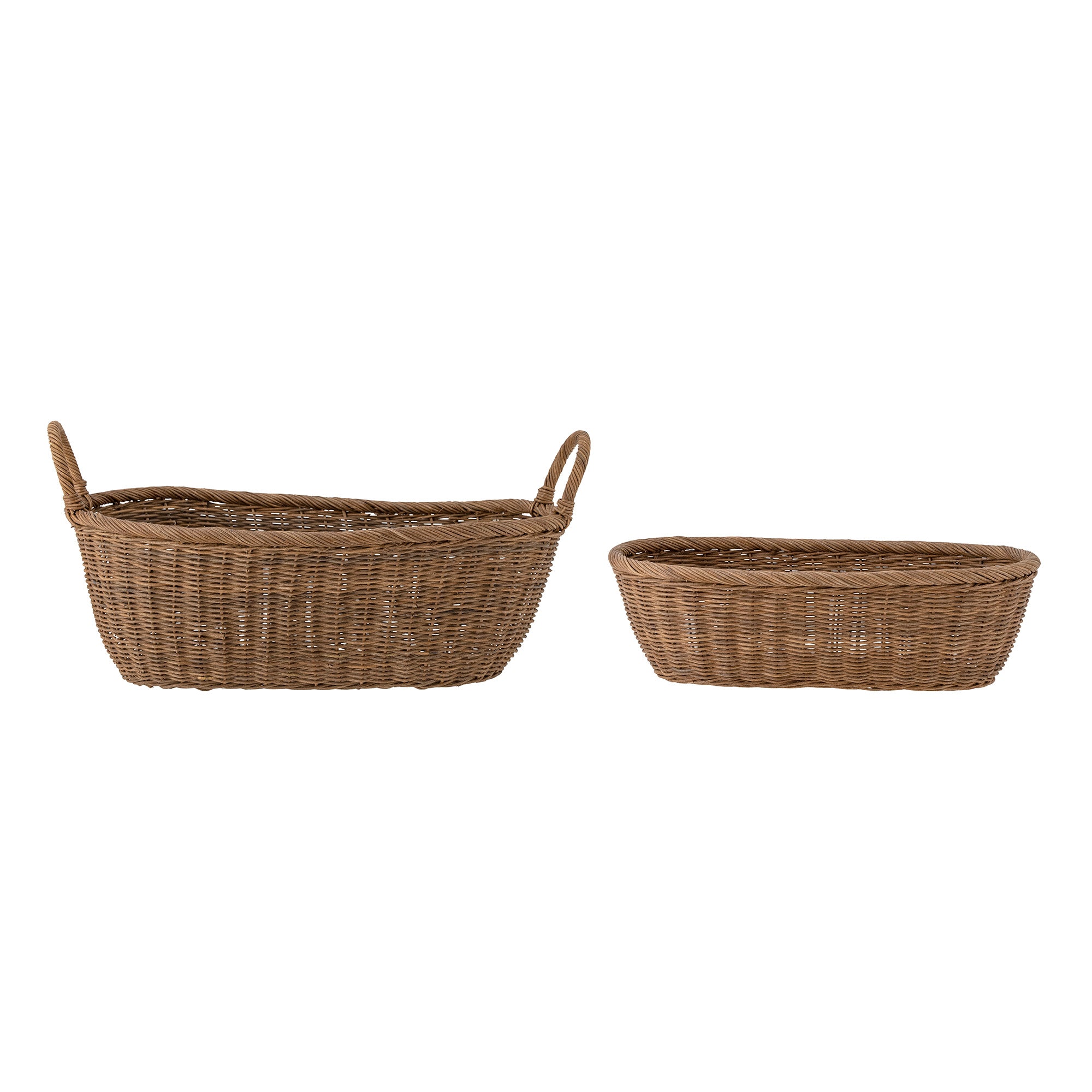 Bloomingville SELMA Korg, Natur, Rattan, set om 2